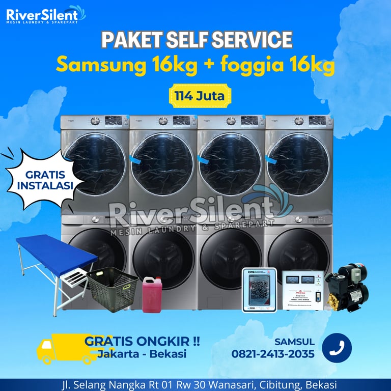 Paket Usaha Laundry Self Service