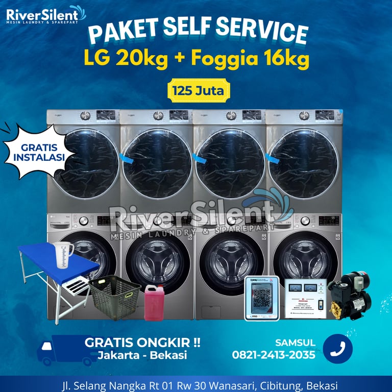 Paket Usaha Laundry Self Service