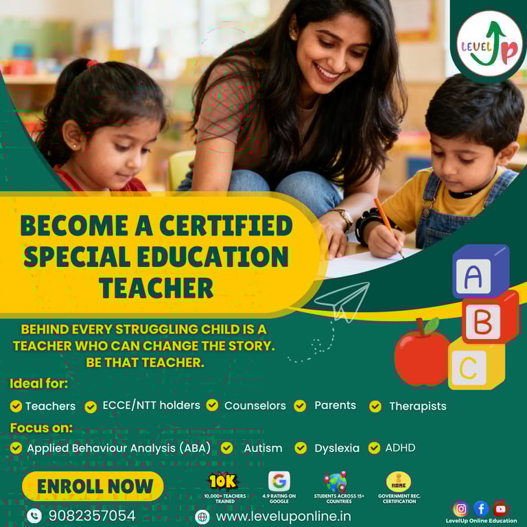 LevelUp Online Education program for teachers in special needs support