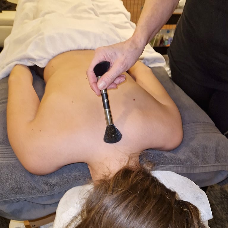 Kriebelmassage kwast