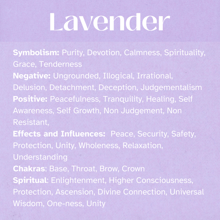 LAVENDER Healing Attributes, symbolism, Chakras, Spiritual, Self-Awareness, Enlightenment
