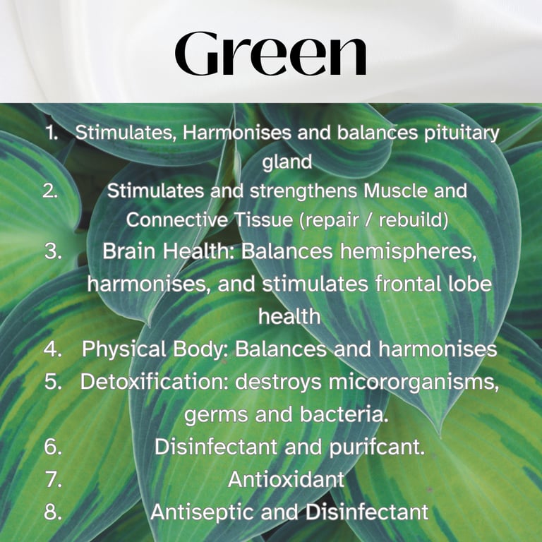 Colour Healing, Healing Light, Chromotherapy, Spechtochrome Green