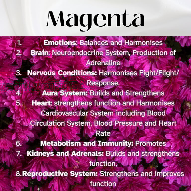 Colour Healing, Healing Light, Chromotherapy, Spechtochrome Magenta