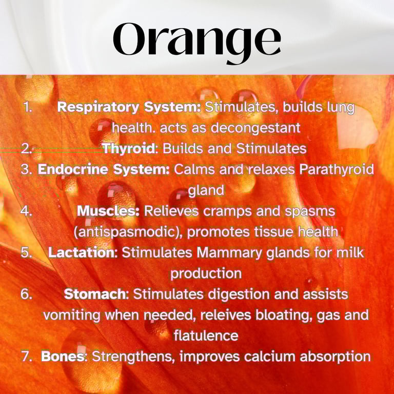 Colour Healing, Healing Light, Chromotherapy, Spechtochrome Orange