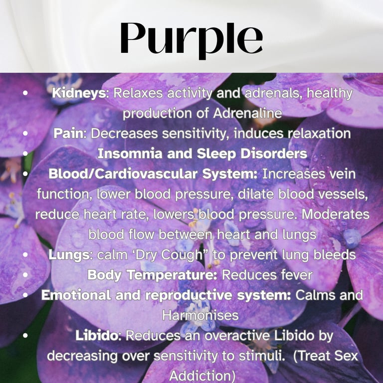 Colour Healing, Healing Light, Chromotherapy, Spechtochrome Purple