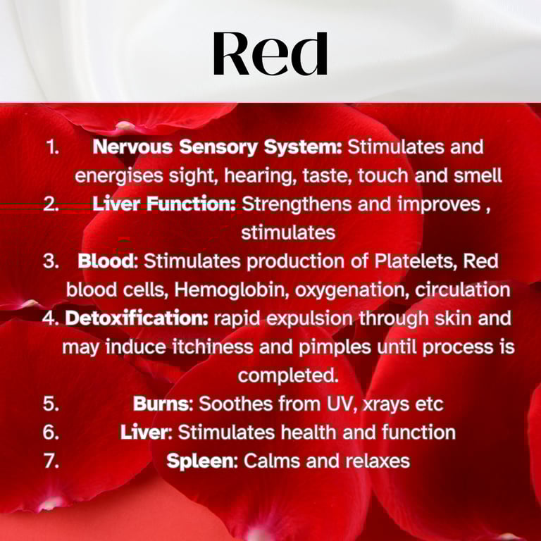 Colour Healing, Healing Light, Chromotherapy, Spechtochrome Red