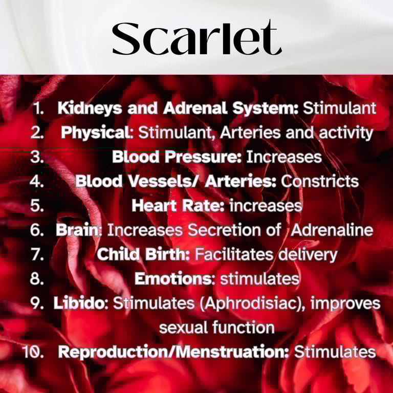 Colour Healing, Healing Light, Chromotherapy, Spechtochrome Scarlet