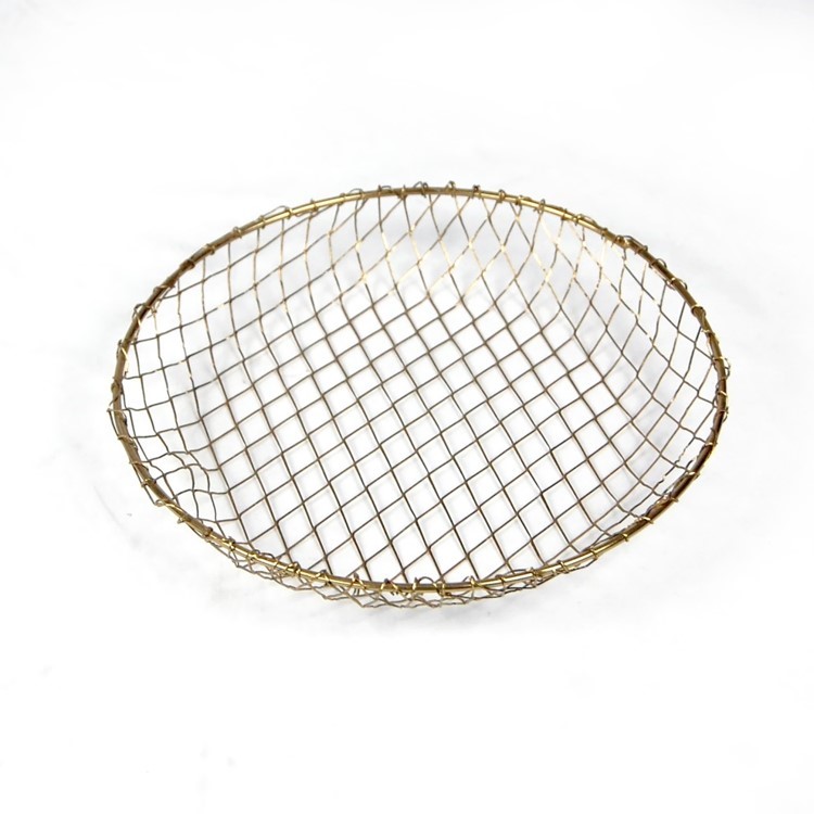 round metal wire basket