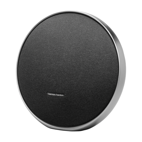 Vue de mi face de l'enceinte portable Harman Kardon Onyx Studio 9 noir
