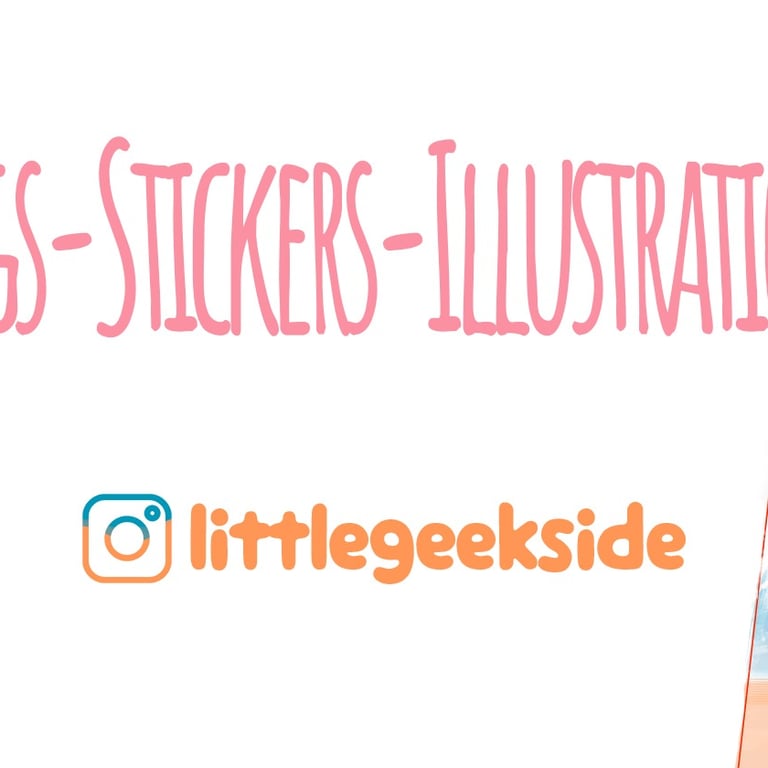 Little Geek Side collection de stickers et mugs céramiques personnalisés