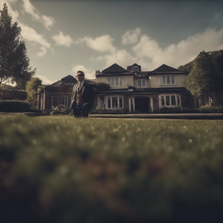 white and brown painted house