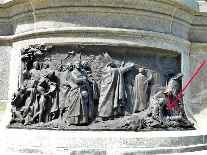 Bas relief, Mgr de Laval,