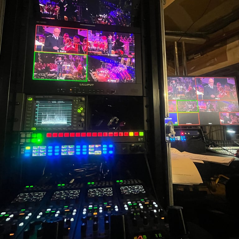Camera Control units in use at the Royal Albert Hall for a Salvation Army Carol Concert