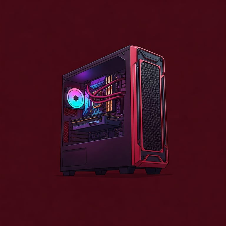 PC Gamer, PC desktop, PC de mesa com led