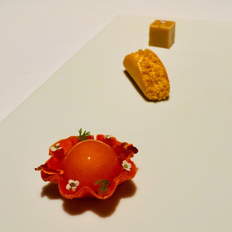 Carrot Cake “Tartlet,” Everything Lemon “Taquito,” White Truffle Fudge