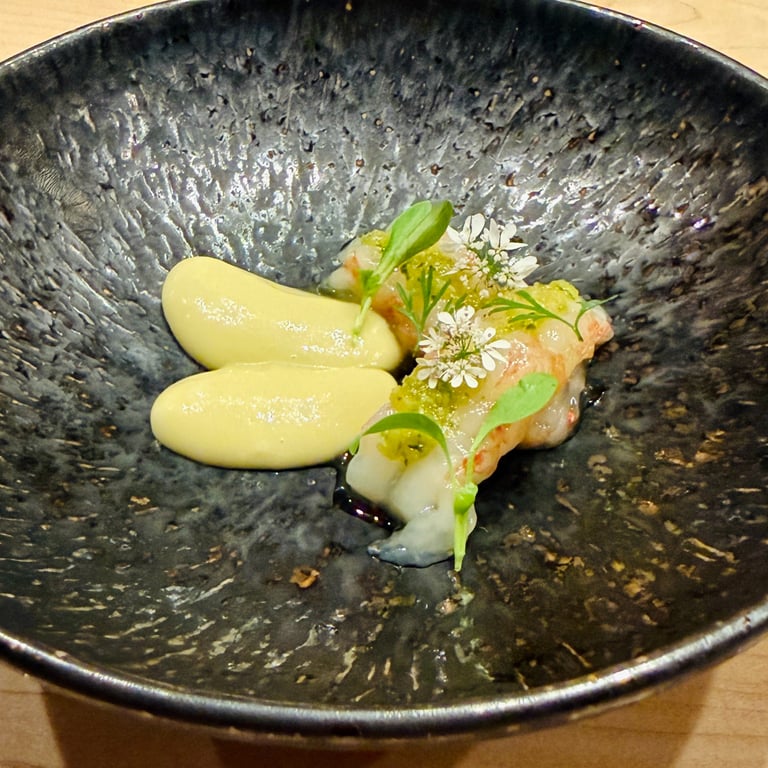 Maison Kanatha's Spot Shrimp Marinated in Fish Sauce