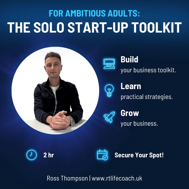 Startup coach supporting small business owners with practical growth strategies.