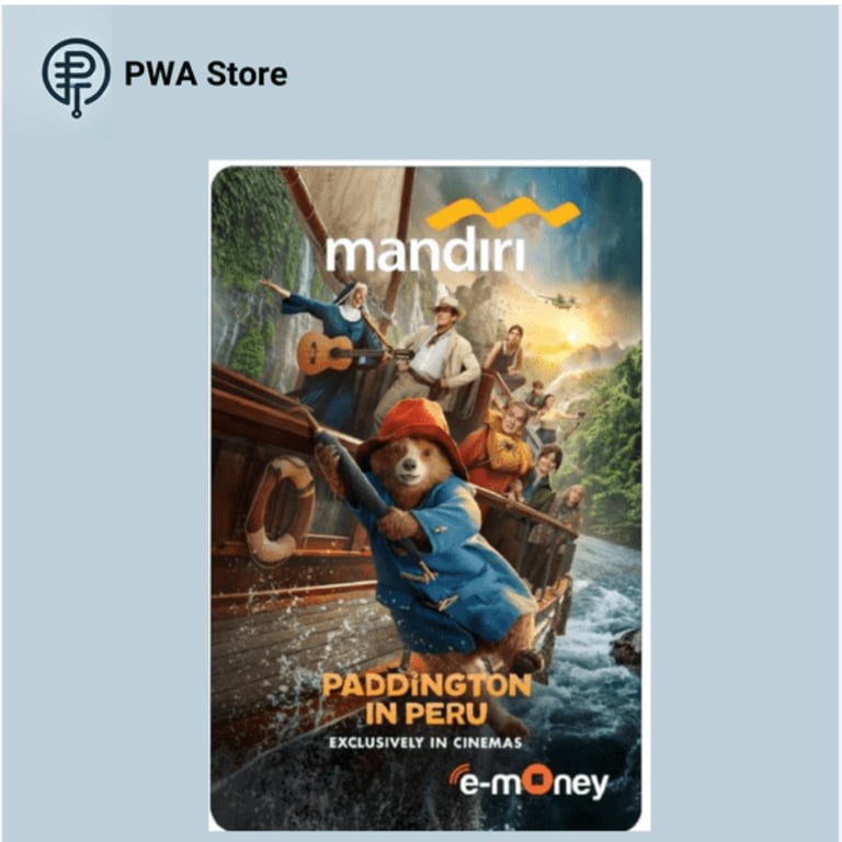 Kartu E-Money Mandiri edisi Paddington in peru