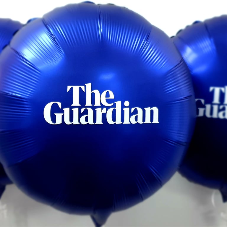 The Guardian branded balloons