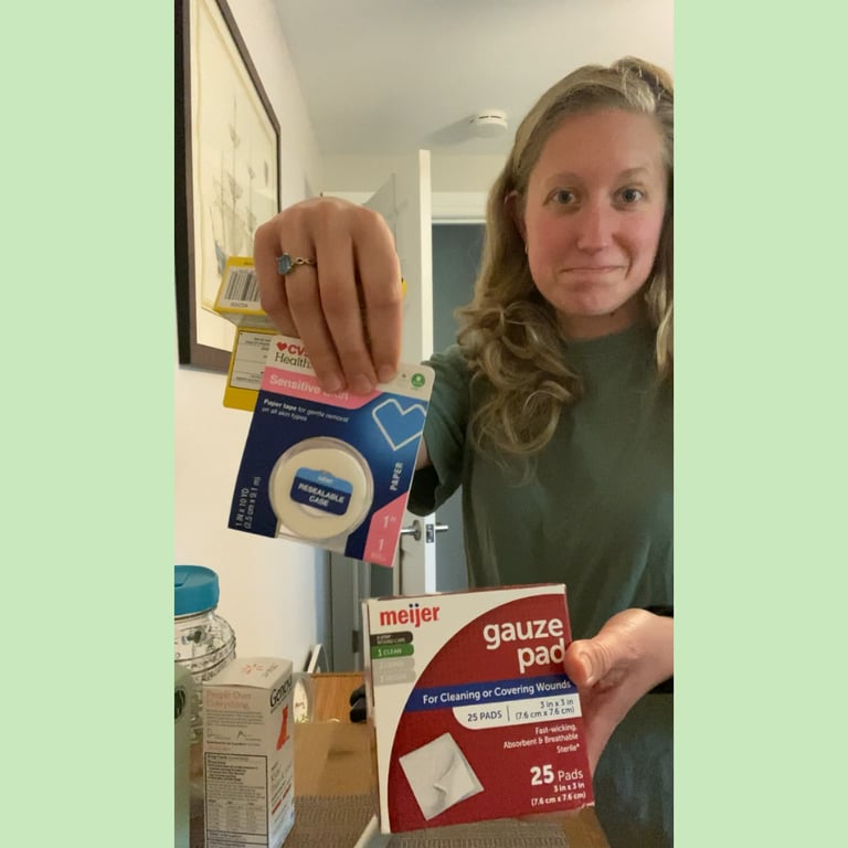 registered dietitian showing what she is recommending for post-op recovery