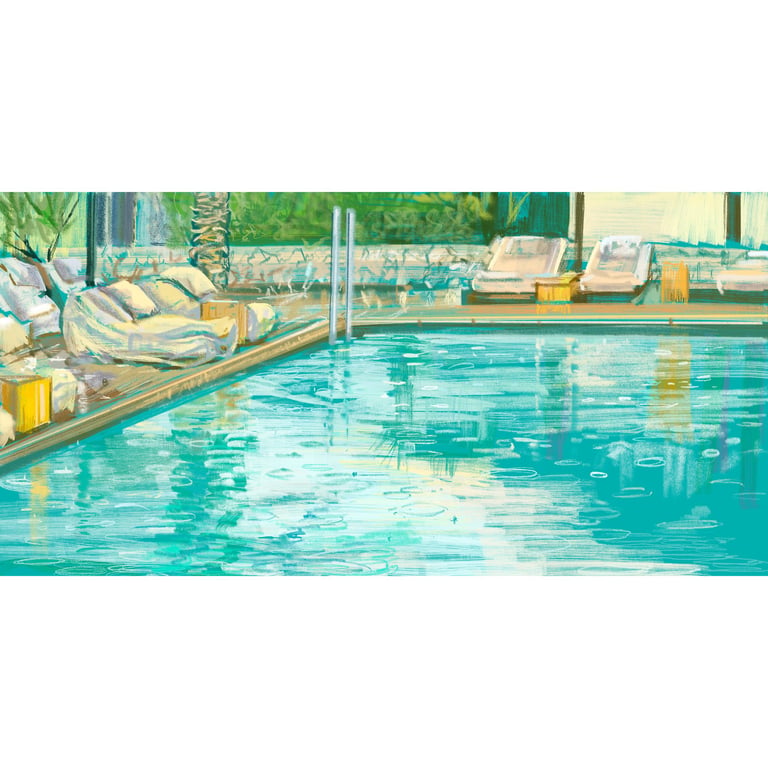 Kos hotel pool - digital postcard