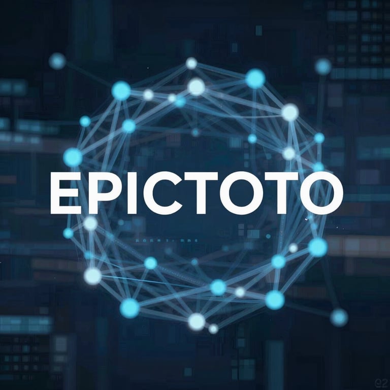 An abstract digital network visualization representing the high-speed transaction infrastructure of EPICTOTO.