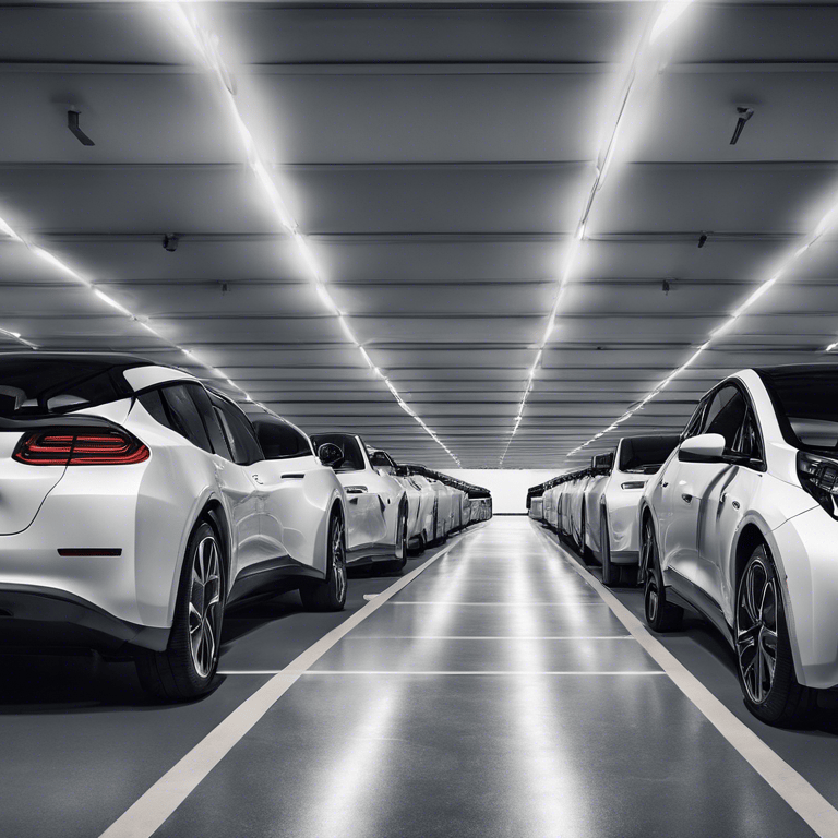 a group of cars parked in a parking lot
