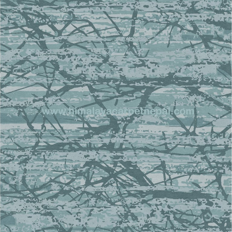 Custom Rugs - Modern contemporary geometric abstract hand-knotted rug for stylish living spaces