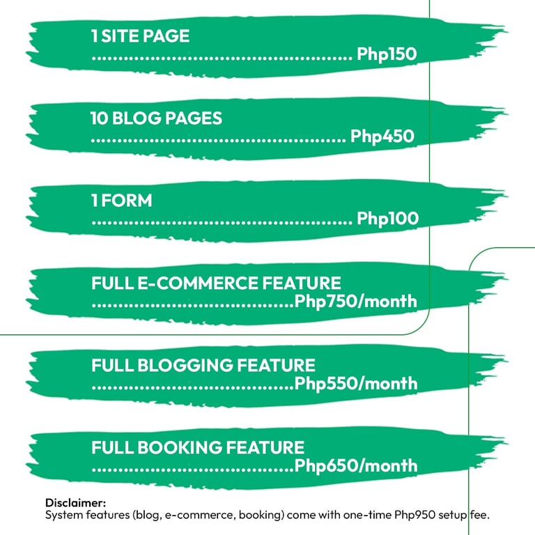modular website hosting pricing