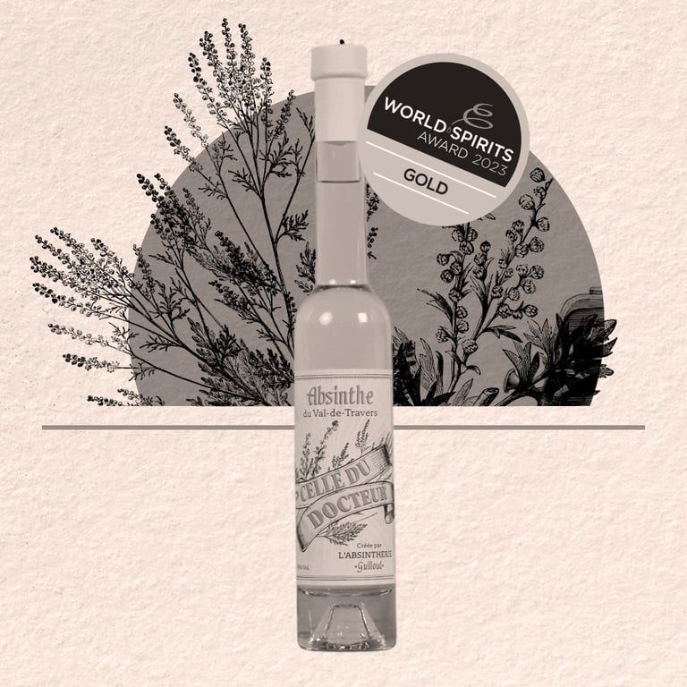 Bouteille d'absinthe Celle du docteur