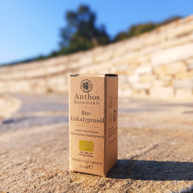 Ελληνικό βιολογικό αιθέριο έλαιο ευκαλύπτου Anthos botanicals 1