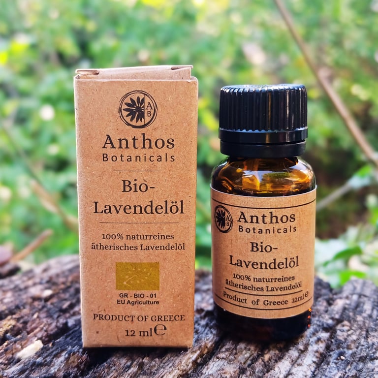 Greek lavender essential oil organic Anthos Botanicals 3