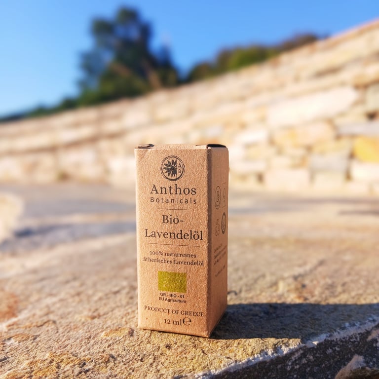 Greek lavender essential oil organic Anthos Botanicals 1