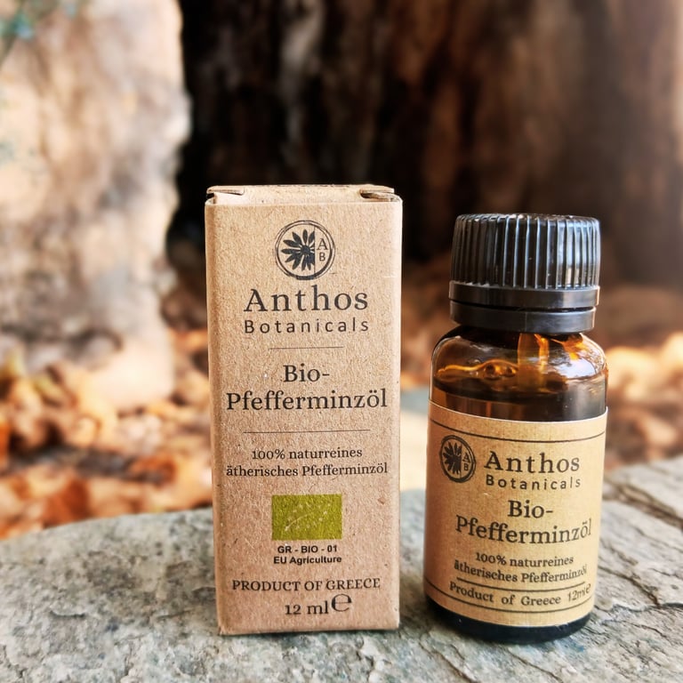 Greek peppermint essential oil organic Anthos Botanicals 4