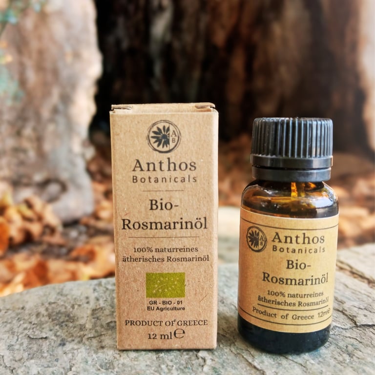 Ελληνικό βιολογικό αιθέριο έλαιο δεντρολίβανου Anthos botanicals 4