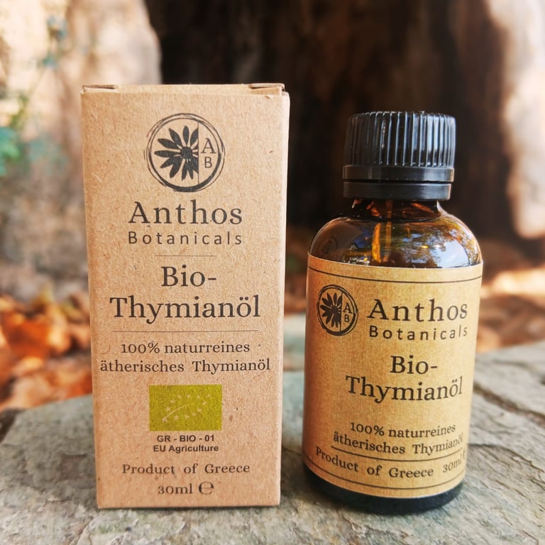 Greek thyme essential oil organic Anthos Botanicals 4