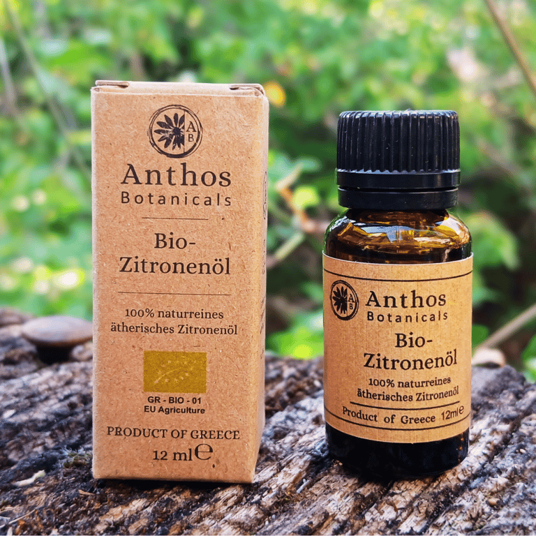 Ελληνικό βιολογικό αιθέριο έλαιο λεμονιού Anthos botanicals 3