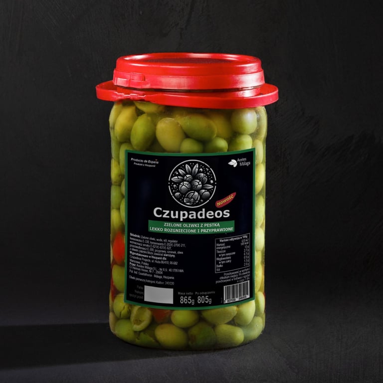 Zielone Oliwki Czupadeos Tapas 865g