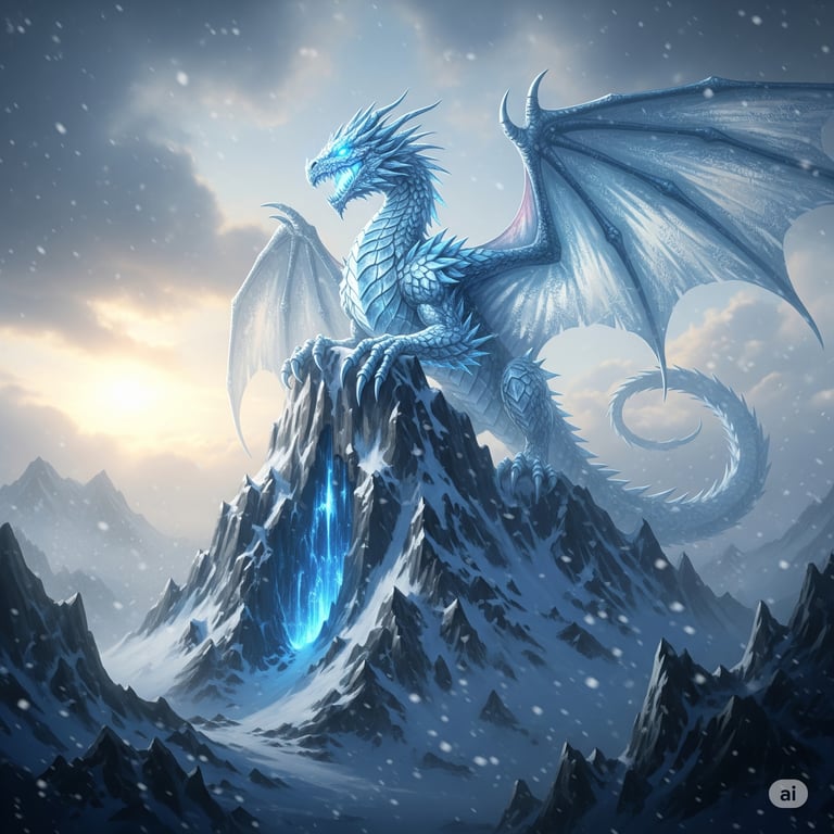 Ice dragon | Dragón de hielo | Dragão de gelo - Gemini