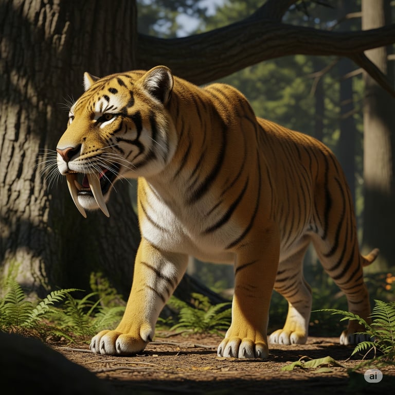 Saber-toothed tiger | Tigre dientes de sable | Tigre-dente-de-sabre - Gemini