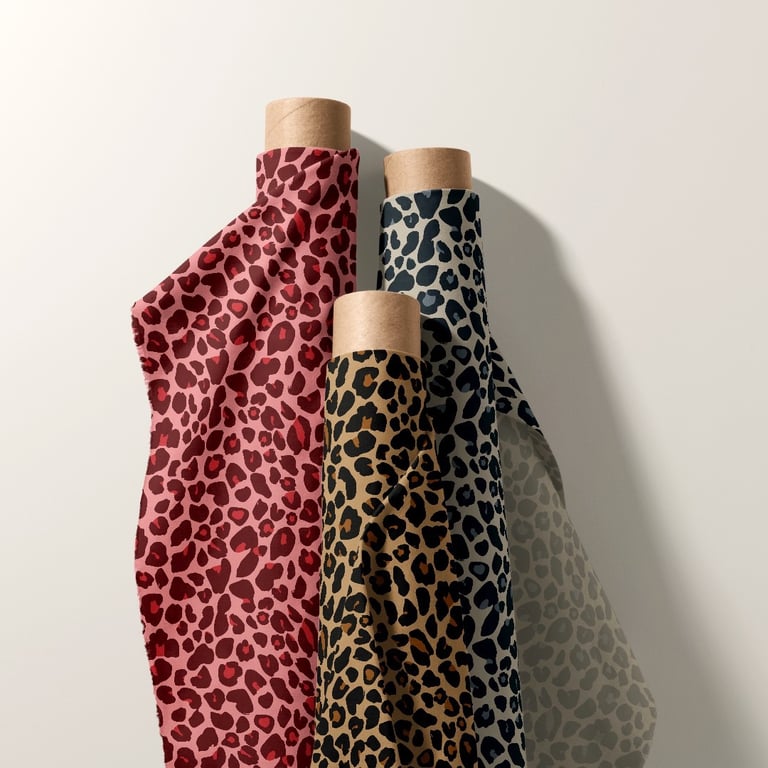 Leopard print fabric design