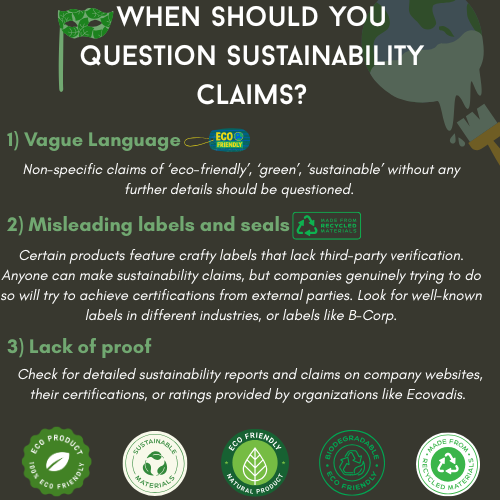 Greenwashing claims and questions to ask