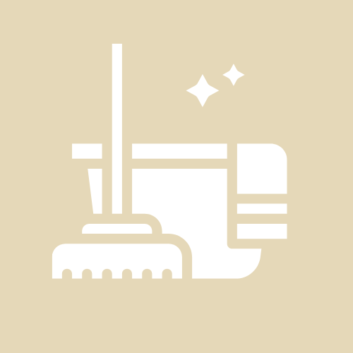 pictogramme présentant le ménage réalisé par colleene conciergerie