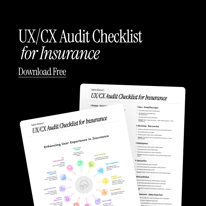 a checklist for ux checklist for insurance