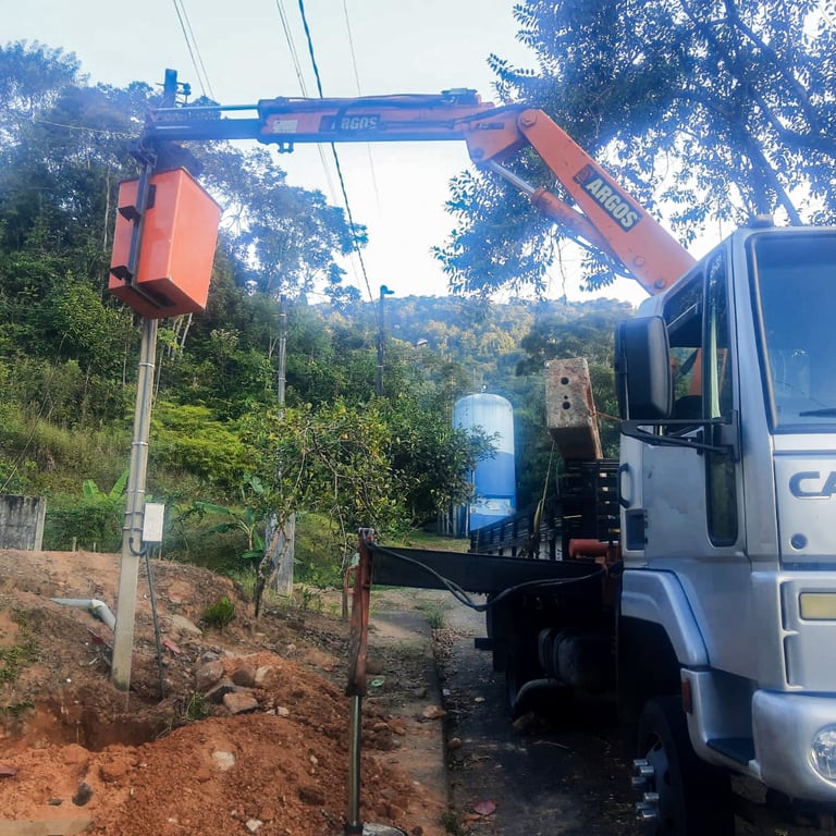 remoção de poste