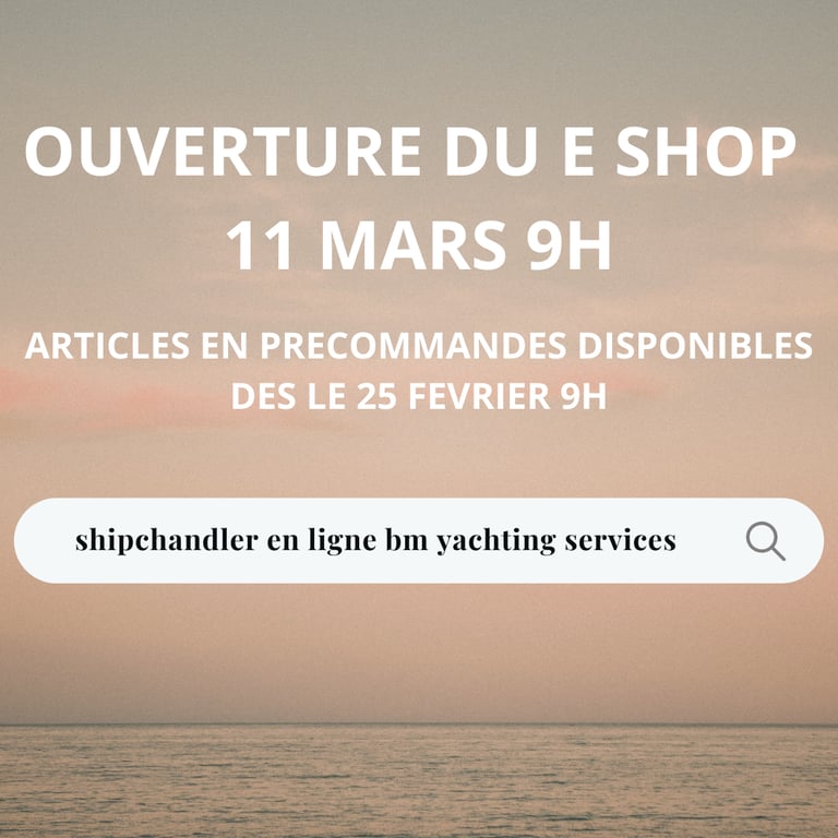 Ouverture E-shop accessoires de mer