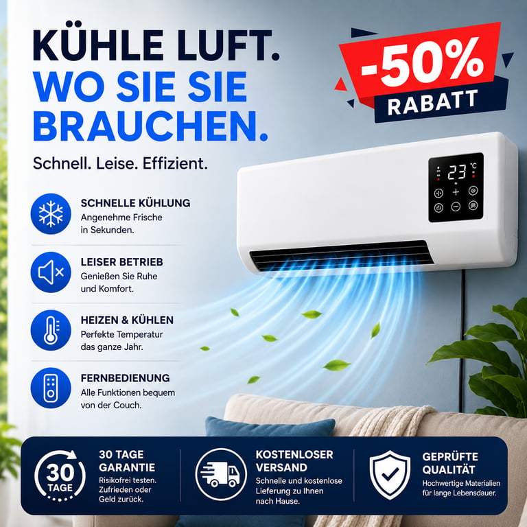 Coolizi Wandheizung mit 50 % Rabatt für angenehme Wärme und mehr Wohnkomfort.