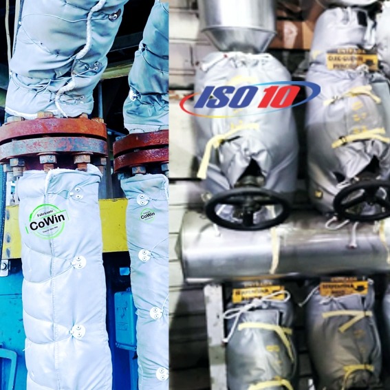 isolação térmica removivel para valvulas e tubulações, mantas térmica isolamento industriall