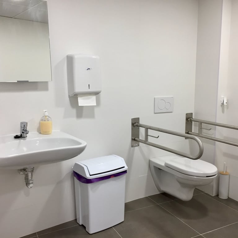 Baño adaptado para personas con movilidad reducida