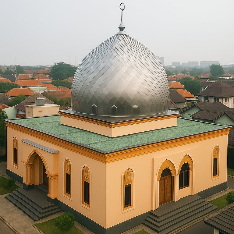 gambar-atap-masjid-pasang-membran
